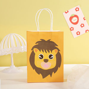 Bolsas de Compras de Papel Kraft Marrón Negro Ecológicas de Lujo, con Logotipo Personalizado, Laminación, Cinta Decorativa Resistente para Uso en Supermercados - Product Image 1
