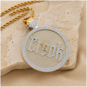 925 Sterling <b>Silver</b> Gold Plated Unisex Hip Hop Style Custom <b>Name</b> <b>Necklace</b> Fine Jewelry Classic Charm Pendants Moissanite Iced - Product Image 3