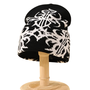 Fournisseur de bonnets d'hiver personnalisés haut de gamme, mélange de coton et d'acrylique doux, production OEM ODM - Product Image 3