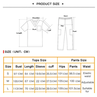 Offre Spéciale – Tenues Médicales Unisexe Personnalisées en Tissu Sergé Respirant et Séchage Rapide – Blouses d'Infirmière et Ensembles de Blouses de Clinique à Manches Courtes