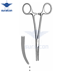 Pinza Arterial Crile Delicada de 14 cm / 5-1/2 Pulgadas con Dientes Curvos 1:2, Pinza Quirúrgica Hemostática de Acero Inoxidable Premium - Product Image 3