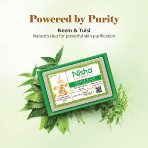 Jabón Corporal Humectante Nisha Neem & Tulsi en Barra de 125g, Sin Parabenos, Vegano, Limpieza Suave para Todo Tipo de Piel, Hombres y Mujeres - Product Image 5