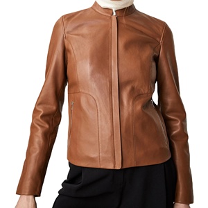 Nouvelle veste en cuir tendance pour femme, vêtement d'extérieur de haute qualité, respirant et idéal pour la superposition - Product Image 1