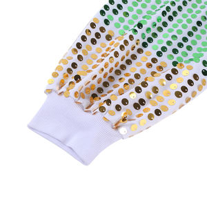 Sudadera de cuello redondo estilo Y2K para hombre, diseño clásico con paneles, colores personalizados, algodón grueso, para la temporada de frío. - Product Image 4