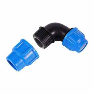 ข้อต่ออัด HDPE สำหรับท่อ PP ขนาด DN63 ถึง 110 มม. เพื่อการเชื่อมต่อที่รวดเร็วและทนทานในระบบน้ำหยดและการชลประทานทางการเกษตร - Product Image 2