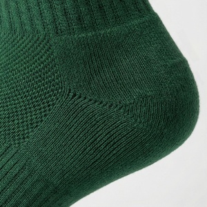 Green Crew <b>Socks</b> Geometric Pattern Breathable Knitted Regular Style Adult Casual Daily Use - Product Image 6