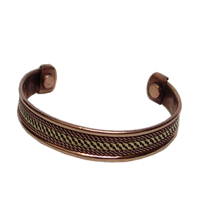 Premium Copper Cuff <b>Bracelet</b> Adjustable Magnetic <b>Healing</b> Bangle for Men Women Stylish Wellness Jewelry - Product Image 3