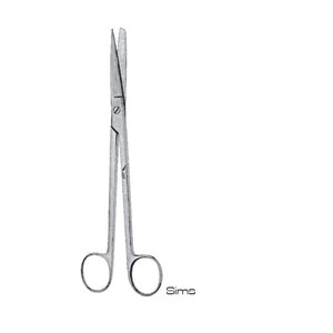 Ciseaux chirurgicaux Sims 20 cm (8 pouces) en acier inoxydable, certifiés CE, pour la chirurgie générale, classe I - Product Image 2