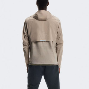 Lightweight Breathable Men <b>Winter</b> <b>Running</b> <b>Jacket</b> Full Zip Wind Resistant Sports Outerwear For Gym Jogging Cycling Training - Product Image 2