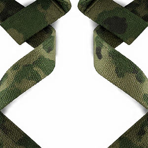 Correas de Camuflaje para Levantamiento de Pesas y Muñequeras con Elástico y Neopreno para Soporte de Muñeca en Dominadas y Powerlifting - Product Image 4