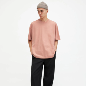 T-shirt Homme 100% Coton Oversize Streetwear Grammage Lourd 300 GSM Vintage Délavé à l'Acide Impression Logo Personnalisé Fournisseur OEM Vente en Gros - Product Image 1