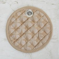 Ronde keukengerei-pothouder |   Hittebestendige keukenonderzetter |   Decoratieve hangende warme kookmat voor bescherming van de eettafel en aanrecht
