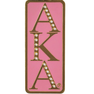 Llavero con 20 Perlas y Placa Rosa y Dorada, Diseño de Letras AKA, Colgante para Bolso, Anillo para Llaves, Accesorio de Moda, Regalo para Uso Diario - Product Image 3