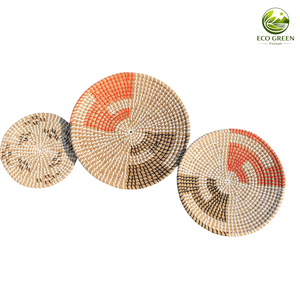 Handmade Seagrass Wall <b>Plate</b> - Woven Seagrass <b>Plate</b> Wholesale / Natural Home <b>Decor</b> Wall Art - Seagrass <b>Plate</b> Vietnam supplier - Product Image 3