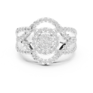 Be Gorgeous jewels Anillo de compromiso solitario de oro de 10 quilates - Product Image 3