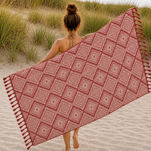 Serviette Fouta Jacquard promotionnelle avec design et logo personnalisés, serviette Hammam au prix le plus bas pour fabricant unisexe en Inde - Product Image 4