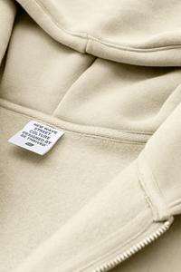 Sudadera con capucha y cremallera para hombre, oversize, de algodón tejido con forro polar, con logotipo personalizado, estampado por descarga con efecto lavado ácido, 450 g/m², estilo urbano casual - Product Image 6