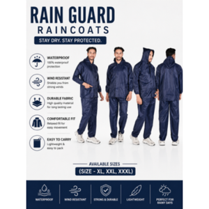 Size XL XXL XXXL Single-person Rainwear Waterproof Lightweight Durable Polyester PVC Thick Oxford Cloth Outdoor Hiking Camping - Product Image 2