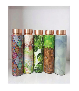 Bouteille de verres en cuivre pur faite à la main classique exportateur à forte demande bouteille en plastique décorative de fantaisie en gros - Product Image 6
