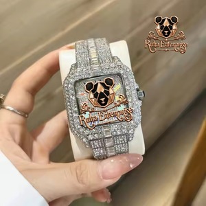 Reloj de Pulsera con Diamantes Moissanite Más Vendido para Hombre, Reloj de Moda Premium con Caja de Acero Inoxidable Resistente y Ajustable - Product Image 6