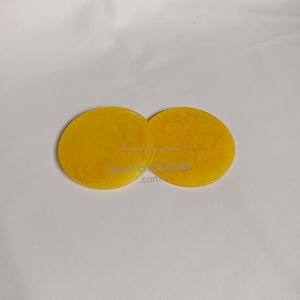 Elegant Natural Epoxy Resin Coasters Simple and Trendy with Classic Style <b>Yellow</b> Color for Table Decor and Mats & Pads - Product Image 3