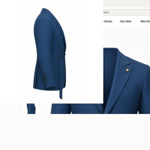 Blazer d'affaires pour homme avec boutons dorés, veste de costume formelle - Product Image 3