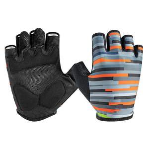 Gants de cyclisme personnalisés à demi-doigts, antidérapants avec grip en silicone, faible MOQ, conception OEM personnalisée, gants de vélo de route légers - Product Image 4