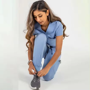 Medical Scrubs Uniforms <b>Sets</b> Women <b>Doctor</b> Fashion Work Suit Hospital Beauty Salon Spa Wear Stretch scrub Uniform - Product Image 3