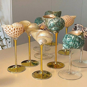 Verres à vin bleus Skyline populaires 2026, verres à vin coquille, verres à martini, cadeau de mariage pour demoiselle d'honneur, cadeau de fête de bachelorette - Product Image 3