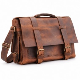 Sac messager vintage en cuir, sac à bandoulière, sacoche pour ordinateur portable, unisexe, pour le travail, les voyages, fait main, pour le bureau, usage quotidien, cadeau, porte-documents rétro - Product Image 2
