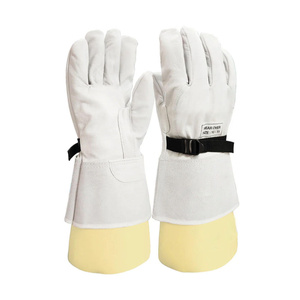 Gants de soudeur TIG en cuir de chèvre et croûte de cuir de vache de haute qualité, durabilité maximale, services OEM ODM disponibles, gants de sécurité - Product Image 1