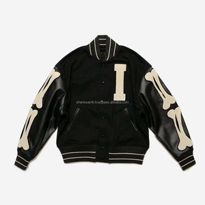 Vestes pour hommes OEM de haute qualité en tissu velours côtelé pour garder la chaleur blouson de baseball pour hommes - Product Image 3