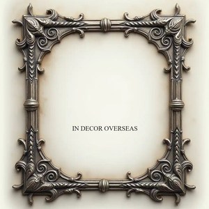Wood <b>Mirror</b> Frame With Ruffled Texture Golden Finish Decorative Wall Art For Home Office <b>Table</b> <b>Top</b> And Wall Hanging From India - Product Image 5