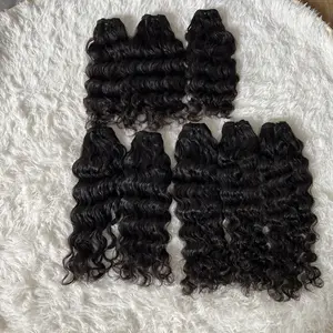 weft human hair extension Human Hair Double Drawn Virgin Cuticle Aligned Human Hair Extensions genius