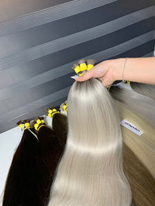 Extensiones de Cabello Humano Virgen de 100g, Más Vendidas, Alta Calidad, Cabello Rubio Natural Liso, Súper Doble Trama - Product Image 6