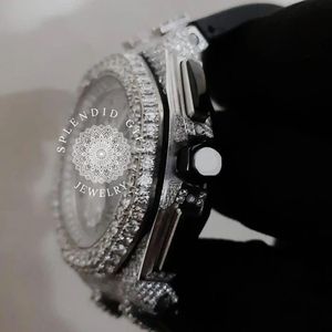 Reloj de Diamantes de Lujo Splendid Gift Jewelry, 28 mm, Caja de Plata con Moissanita, Movimiento Analógico de Cuarzo ETA, Cristal de Zafiro, Cierre Oculto - Product Image 3