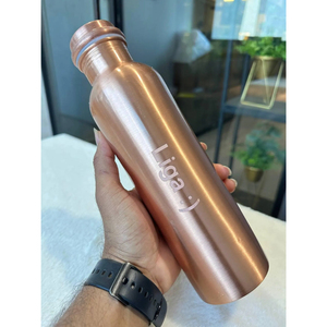 Botella de Agua de Cobre Puro 2026 con Acabado Brillante y Diseño Nuevo, Tapa de Rosca, Asa de Transporte, para Ayurveda, Gimnasio en Casa, Accesorios de Yoga - Product Image 4