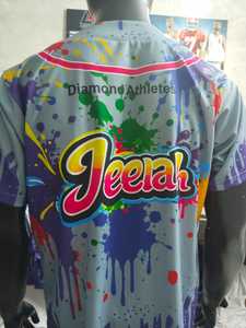 Wholesale Long Mission Made Sublimated <b>Baseball</b> Uniform Set Short Sleeve Elastic Waist Quick Dry Polyester Unisex Adult Size . - Product Image 4