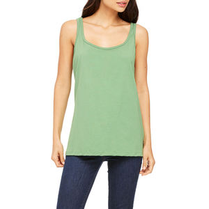 Women's Tank <b>Top</b> 100% Cotton Sleeveless <b>Vest</b> 180 GSM <b>Loose</b> Fit Gym Wear Anti-Pilling Quick Dry Scoop Neck Silk Screen Printed - Product Image 1
