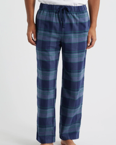 Pantalones de Franela Cálidos para Hombre, Transpirables, para Dormir, Pantalones Térmicos para el Hogar, Pantalones de Pijama de Algodón para Hombre - Product Image 1