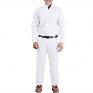 Conjunto de Uniforme de Trabajo Elegante para Verano, para Construcción y Bomberos, Material de Poliéster/Algodón - Product Image 2