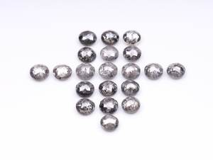 Diamant rond naturel sel et poivre de 2,5 mm, taille rose, diamant noir rustique en vrac pour la fabrication de bijoux, fournisseur en gros - Product Image 5