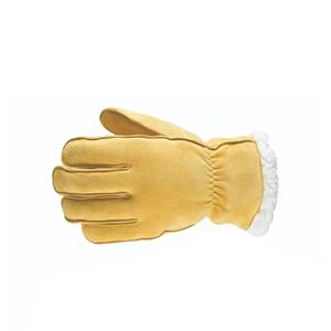 Gants d'hiver en cuir de qualité supérieure, doublés thermiquement, chauds, pour le travail en extérieur, la conduite et la protection - Product Image 6