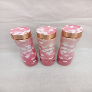 Bouteille d'eau en cuivre anti-fuite, durable et réutilisable, idéale pour conserver l'eau, favorise le bien-être à la maison, au bureau, à la salle de sport et en voyage. - Product Image 2