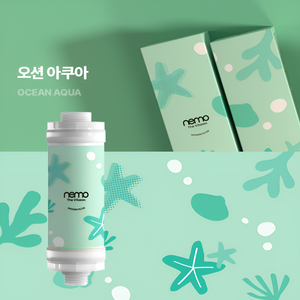 Ocean Aqua Fresh Shower Filter Korea Vitamin C Water Purifier Rust <b>Removal</b> Chlorine <b>Removal</b> Aromatherapy - Product Image 2