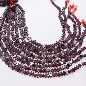 AAA Natural Rhodolite Garnet Smooth Marquise Shape <b>Beads</b> 5x9 MM Side Drill Garnet Marquise <b>Beads</b> 14 Inch Strand Plain Garnet - Product Image 1