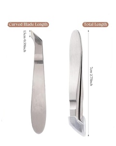 Professional Silver Mini Cuticle Cutter Stainless Steel Nail <b>Tool</b> with Ultra Fine Tip for Precise and Clean Cuticle <b>Removal</b> - Product Image 2