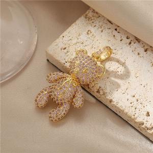 Pendentif Ours en Moissanite Diamantée Effet Glacé Hip Hop en Argent Sterling 925 – Collier Bling Tendance - Product Image 5