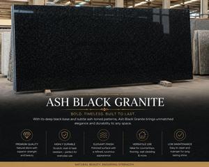 VARDHMAAN ASH Black Galaxy <b>Granite</b> <b>Slab</b>-Flamed Surface Modern Design for Outdoor Use - Product Image 4