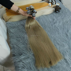 Commande en gros de qualité supérieure à cuticules alignées en couleur #10.1 Extensions de cheveux humains vietnamiens Remy ondulés lisses et soyeux - Product Image 1
